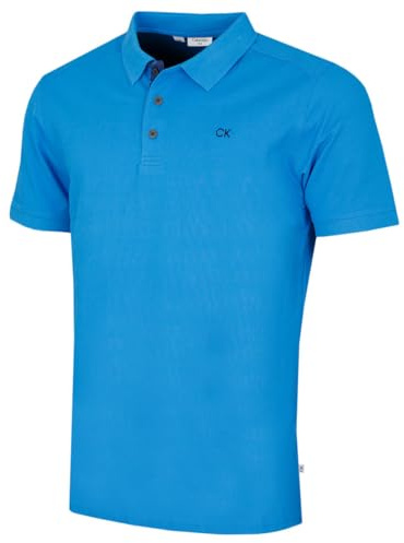 Calvin Klein Mens Campus 3 Button Polo Shirt - Blue Camo - XXL