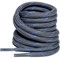 SUBAUM - 2 Paia di Lacci Tondi per Stivali da Trekking, Scarpe da Lavoro, Sicurezza e Camminata - Lacci Resistenti e Rinforzati per Stivali, Grigio Scuro e Blu - 120CM