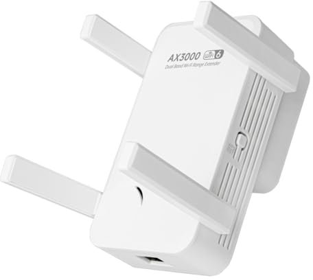 XUJIAN AX3000 Répéteur WiFi 6 Roteador Wi-FI 6 Amplificateur de Signal 5G 2.4G Gigabit Longue Portée WiFi Extender Amplificateur Prise UE