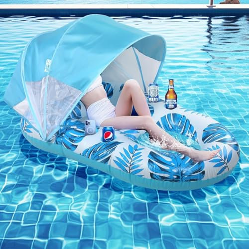 Pool Float, Pool Inflatables, Inflatable Floating Chair, Lounge Floating Raft Toys, Floaties for Adults