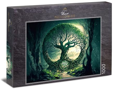 Puzzle 1000 Teile Alter Wald der Druiden - Lebensbaum Keltisch | Mystischer Lebensbaum in einer Welt voller Natur und Magie - Puzzle-Qualität made in Germany - Ulmer Puzzleschmiede