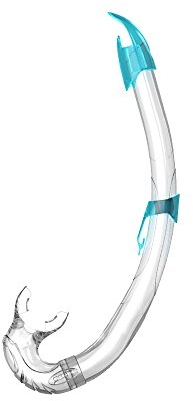 SEAC Flash Schnorchel für Erwachsene, Speerangeln, Tauchen und Schnorcheln, Transparent/Hellblau, Standard