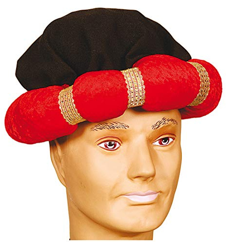 Amakando Orientalischer Turban für Männer & Frauen/Rot in KW 60 / Arabisches Kostüm-Accessoire Sultan/Passend zu Karneval & Themenabend