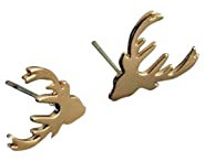 Ohrstecker Hirsch Geweih rosé gold Ohrringe Tier Stecker