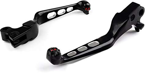 Bremshebel und Kupplungshebel-Set Edge Cut für Harley Davidson Dyna Street Bob 06-17 schwarz