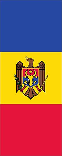 flaggenmeer® Flagge Moldawien 110 g/m² ca. 400 x 150 cm mit Hohlsaum für Ausleger