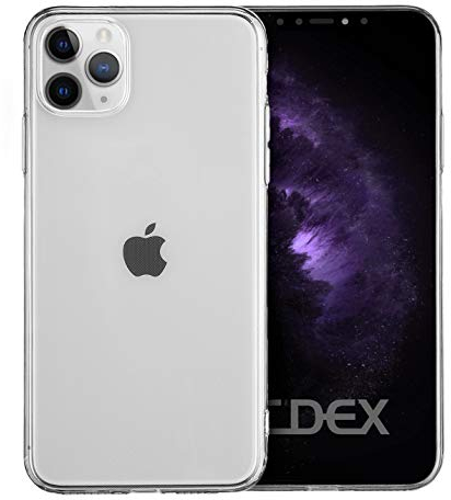 doupi UltraSlim Hülle kompatibel für iPhone 11 Pro (5,8 Zoll), Ultra Dünn Clear TPU Glatte Ruschfeste Oberfläche Design Handyhülle, transparent