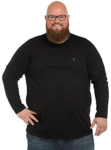 Alca Langarmshirt Mit Rundhalsausschnitt für Männer mit Übergröße Bauchumfang XL-8XL Herren Langarm-T-Shirt Mit Crew-Neck.