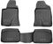 OMAC Gummimatten Fußmatten kompatibel mit Toyota Avensis 2003-2009 TPE Automatte Schwarz 4X