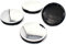 4x Nabendeckel Set ABS Kunststoff Aluminium Nabenkappen für Felgen Radnaben Felgendeckel Felgenkappen Universal Auto Zubehör (Chrom, 56mm Ø)
