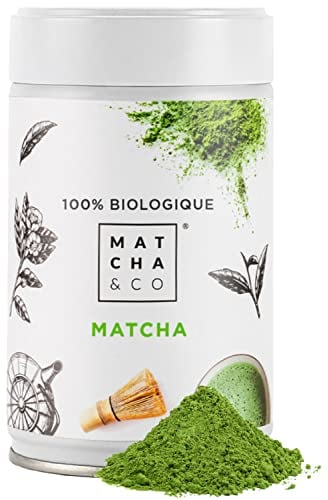 Matcha Tee 100% Bio 80g [Zeremoniengrad] - Grünteepulver aus Japan - Natürlicher Matcha-Grüntee