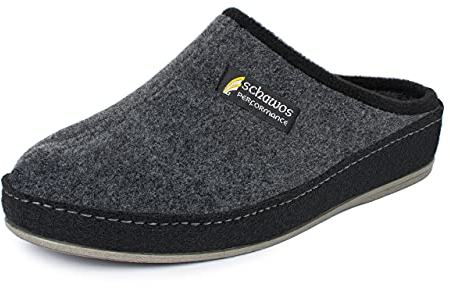Schawos 6030 Pantoufles en feutre pour hommes (gris, 43 EU)