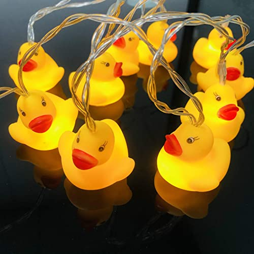Niedliche Tierform LED Lichterketten Batteriebetriebenes Nachtlicht für Indoor Outdoor Halloween Weihnachten Thanksgiving Home Party Kinder Kinder Schlafzimmer Dekoration (Ente)