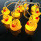 Niedliche Tierform LED Lichterketten Batteriebetriebenes Nachtlicht für Indoor Outdoor Halloween Weihnachten Thanksgiving Home Party Kinder Kinder Schlafzimmer Dekoration (Ente)