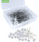 Sunenlyst 200 Stück Anstecknadel, Nähkorsagen, Blumennadeln, lang, 5,1 cm Blumen-Diamant-Strasssteine, gerader Kopf, für Hochzeit, Schmuck, DIY-Dekoration, Quilten und Basteln