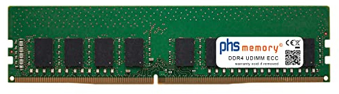 PHS-memory 32GB RAM Speicher kompatibel mit Synology RackStation RS2421+ DDR4 UDIMM ECC 3200MHz PC4-25600-E