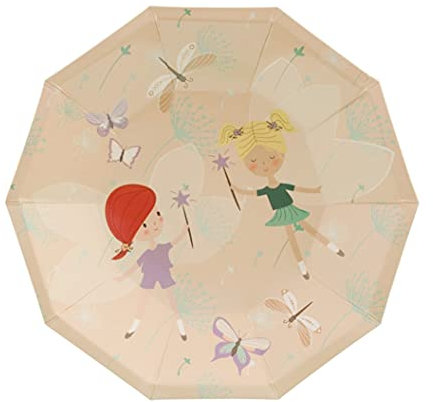 Assiettes de fête féérique (lot de 8) | Fête d'anniversaire féérique | Fête princesse féérique | Assiettes jetables en carton motif papillon
