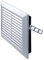 Rejilla de ventilación blanca – 170 mm x 170 mm – Rejilla de ventilación de pared blanca – 17 cm x 17 cm