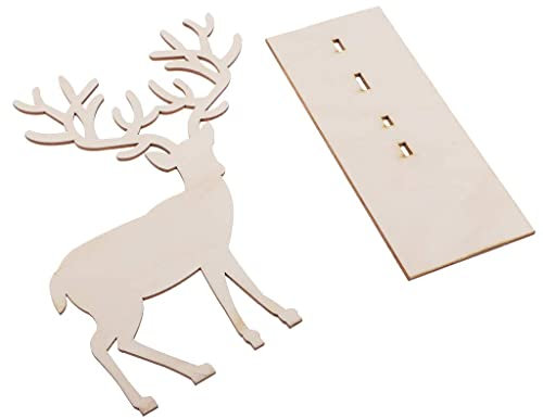 Tubayia Hirsch Schmuck Stand Display Organizer Elch Schmuckständer Schmuckhalter Halskette Ohrring Holz Rack