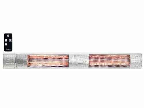 Semptec Urban Survival Technology IR Strahler: IR-Außen-Heizstrahler, Goldröhre, 3.000 W, IP65, Fernbedienung, Silber (Heizstrahler Terrassenheizer, Profi, wasserdicht)