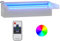 vidaXL Déversoir pour Cascade avec LED Fontaine de Piscine Cascade d'Etang de Jardin Décoration d'Extérieur Fontaine Terrasse RVB Inox 30 cm