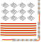 SEZO LED Streifen Verbinder Kit LED Eckverbinder 12PCS SMD 3PIN 10mm Transparenter Ungeverdrahteter Lückenloser Lötfreier Board to Wire Connectors + 6PCS 15cm langer 22AWG Verlängerungsdraht