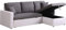 Habitat et Jardin - Canapé d'angle Convertible et Réversible Alain 3 Places Blanc et Gris - Canapé Lit Moderne en Tissu Lin - Espace de Stockage (Méridienne) - Design