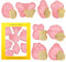 Ostern Keksausstecher Set 8Pcs 3D Keksausstecher Ostereier Hase Keksausstecher Backform für Ostern DIY Backen Kuchen Party Supplies