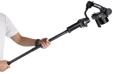 SUNWAYFOTO SEP-26 63cm Gimbal Extension Pole, 26mm Carbon Fiber Tube, 2 Sections, Universal Rod for Tripod and Stabilizer DSLR Camera