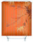 Shower Curtains of Cloth Material, Duschrollo für Badewanne Bambus Orange Rot Blume Duschvorhang 180x180 Polyester Badezimmer Deko