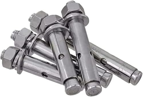 Expansionsbolzen, Ankerbolzen, M14 304 Keilanker-Expansionsbolzen Eingebaute Expansionsschraube Länge 80 mm-300 mm (1 Stück (Größe: 1 Stück M14 x 180) (Größe: 1 Stück M14 x 180) (Größe: 1 Stück M14 x