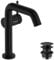hansgrohe Tecturis S Fine - Waschtischarmatur mit Push-Open Ablauf, energiesparend (CoolStart), Wasserhahn Bad mit Auslauf Höhe 150mm, Mischbatterie Waschbecken wassersparend (EcoSmart+), Mattschwarz