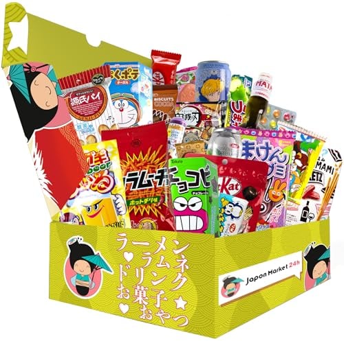 JAPON MARKET | Box Bonbon Japonais Premium | JapanBox Édition Spéciale | Bonbon Anniversaire Enfant| Assortiment Bonbons Avec Ramen, Snack Salé, Chocolats, Boissons, Biscuits | Daisen