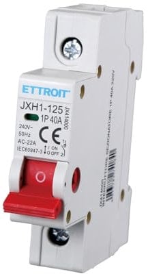 Interruttore Sezionatore 25A 40A 63A, 1P 240VAC, Montaggio Su Guida DIN, Occupa 1 Modulo (40A)