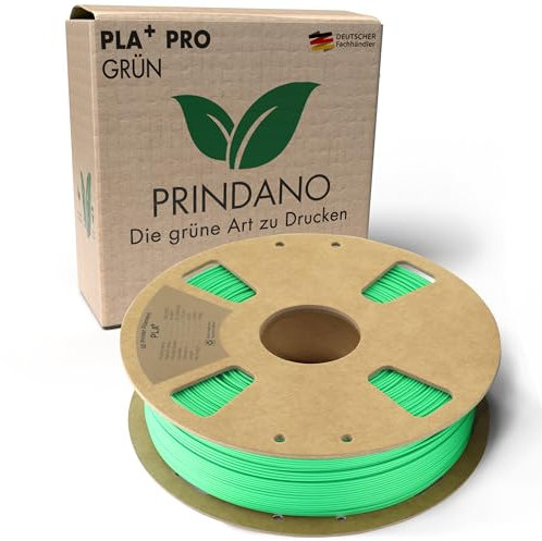 Prindano BIO PLA+ Filament 1.75mm PLA Plus 3D Drucker Filament 1kg Spule Maßgenauigkeit +/- 0,03mm Grün