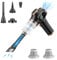 Gotrain Handheld Vacuum Cordless, Car Vacuum Cleaner Powerful 6000Pa Rechargeable Portable Vacuum Cleaner, Car Hoover Powerful with 2 Filters, USB Car Vacuum Cleaner High Power Suction (Black)