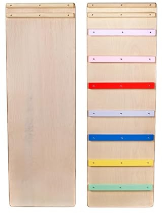 JOY OF NATURE 2er Set Rampe + Rutsche Kletterrampe Rutschbrett für Kletterdreieck Pikler Dreieck, Indoor Rutsche Kinder ab 1J. 2er-Set bunt