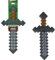 Minecraft Colección de accesorios de batalla de juguete para juegos de imitación con diseño pixelado (los estilos pueden variar), JCV19