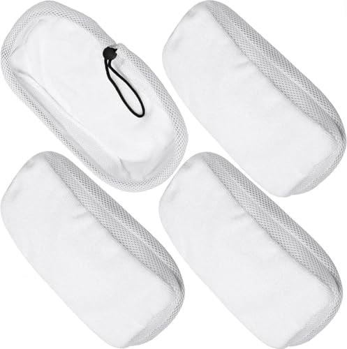Daaxing 4pcs Microfiber Mop Cloths Pads, Steam Cleaner Pads Replacement For Morphy Richards 720020 720021 720502 9in1 Steam Mop Cloths Pads