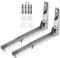 SHOWERORO Soporte de Pared para Microondas de Acero Inoxidable Soporte Universal para Microondas Marco de Soporte de Pared Plegable Fácil Instalación