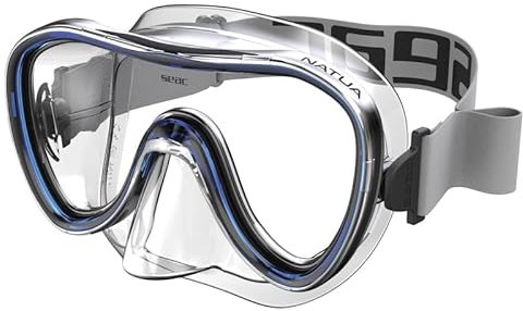 SEAC Natua, Masque Monoverre en Silicone pour Plongée sous-Marine et en Apnée