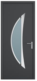Vente-unique-Puerta de entrada de aluminio Alt. 218 x L96 cm antracita - apertura izquierda - DATELO