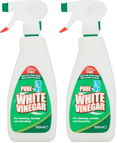 500ml White Vinegar Cleaning Spray White vinegar for Cleaning Distilled White Vinegar for Cleaning Spray Bottle easy to use for Glass, Oven and Window Cleaning (Pack of One) (Pack of 2)