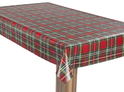laro Wachstuch-Tischdecke Wachstischdecke Gartentischdecke Karo Rot Grün Gelb, Muster:Karo Rot Grün Gelb, Größe:118x160