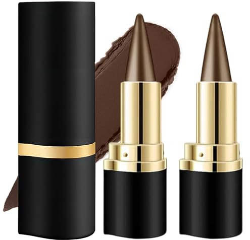 JAONLD 2 Stücke Eyeliner Wasserfest Matte Schnell Trocknender Eyeliner Wasserfest,Hohe Farbwiedergabe Schnell Trocknender,Lidstrich Stift für alle Arten von Make-up(Braun)