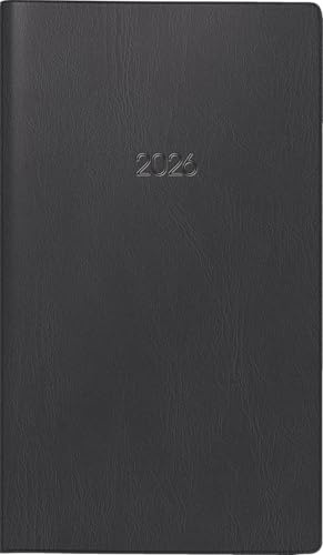 BRUNNEN Taschenkalender Mod. 755 '26 | A6 quer, Kunststoff, schwarz