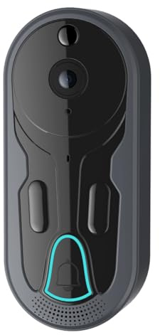 Qichill Videoportero inteligente Wi-Fi, interfono de voz inalámbrico, monitor con cámara para visión nocturna HD 1080P