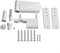 GLFLOW Flag Hinges Aluminum Door Hinge with 3D Adjustment System Silent Buffer Hardware for Double Glazing Installation White
