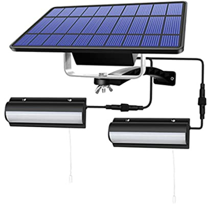 Operitacx Solarleuchte Für Außen Led Mit Zugschnur Wandleuchte Solarleuchte Für Garten Außenleuchte Mit Solarpanel Für Landschaft Beleuchtung Nachtlampe Für Außenbereich