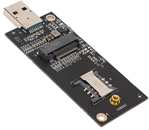 Cocoarm Adattatore da NGFF a USB 3.0 con Slot della Scheda SIM, Adattatore Plug-and-play M.2 a USB per/Systems, Supporta 30x42 Tasto NGFF T Chiave B, Adatto per ME936 ME7355, Materiale: PCB